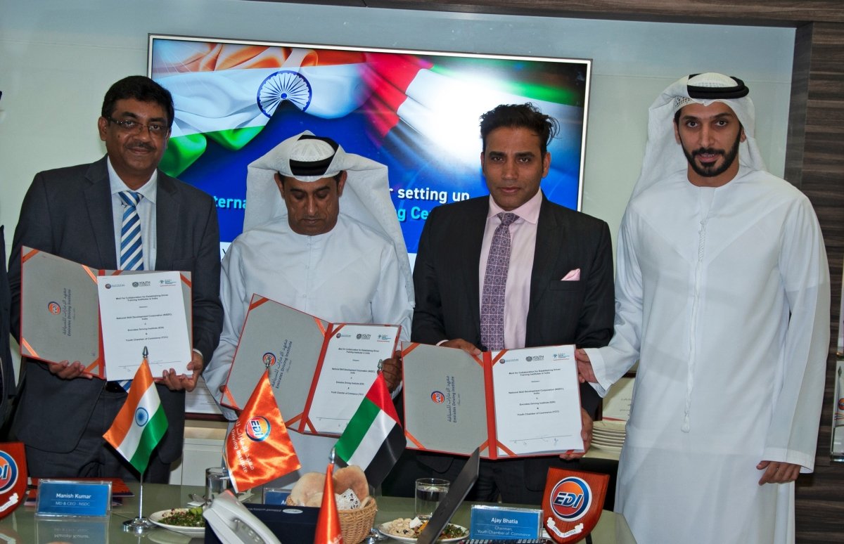 NSDC MoR with UAE's EDI for driver training
