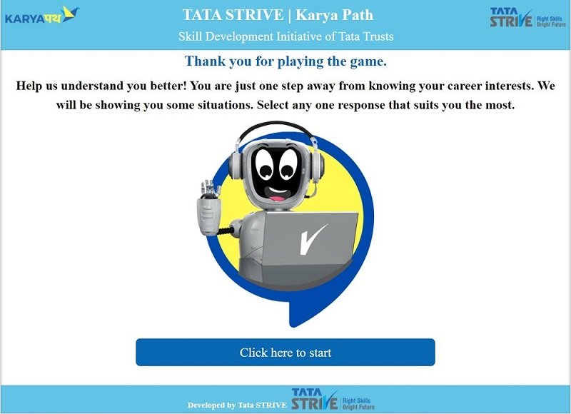 Karya Path – Tata STRIVE’s Self-Assisted Career Counselling Solution 4